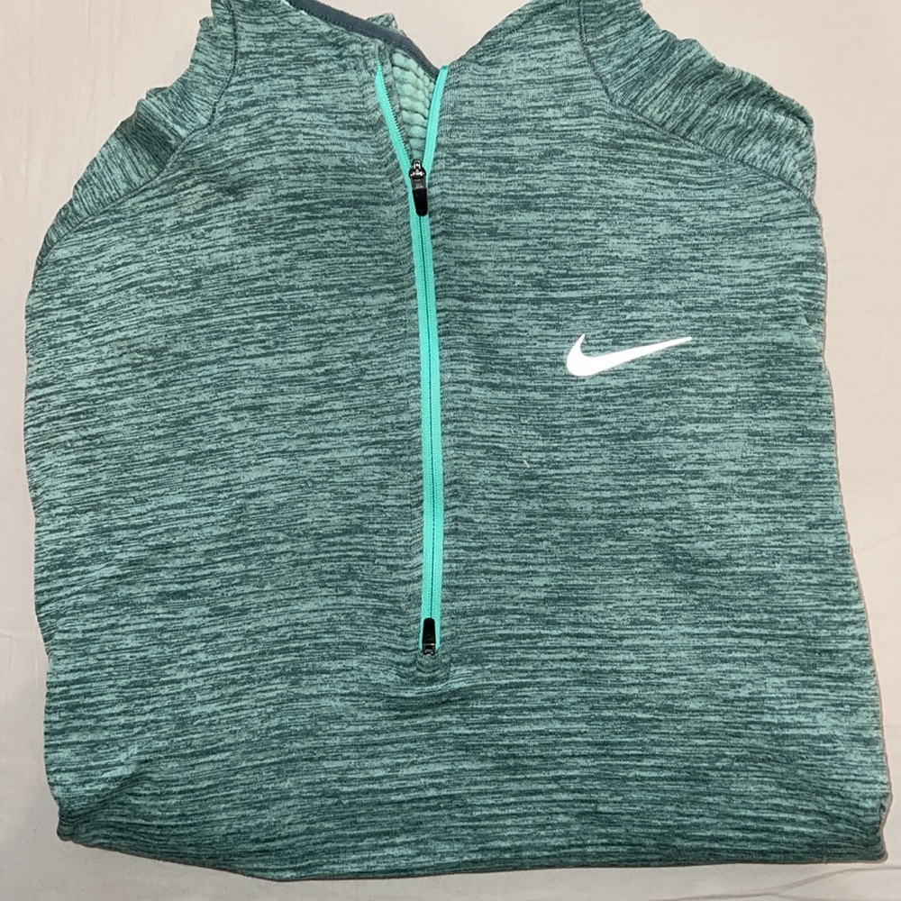 Cold westher dri fit long sleeve half zip, reflective light weight jogger